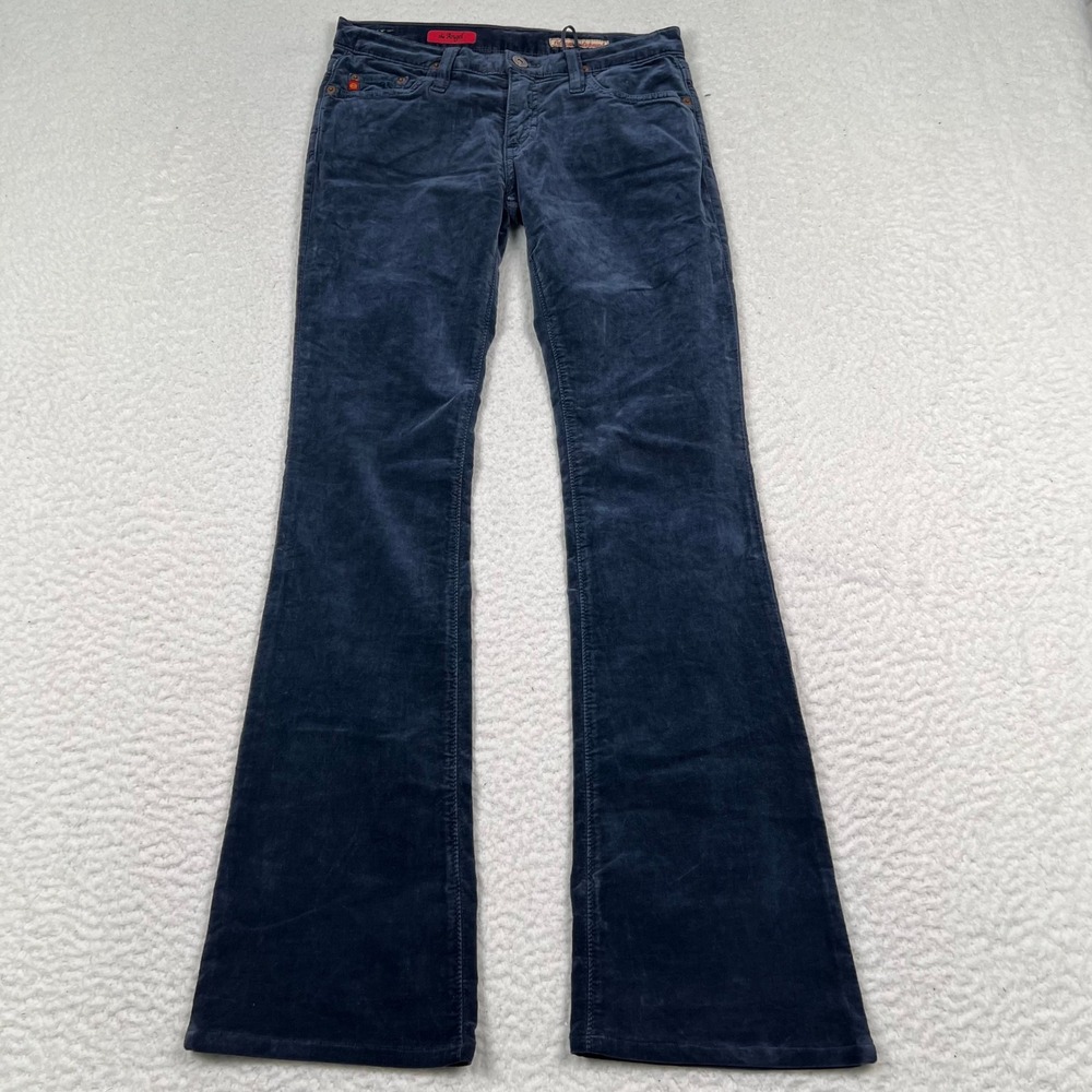 AG Adriano Goldschmied The Angel Jeans Women 26 Blue Velvet Bootcut Irregular